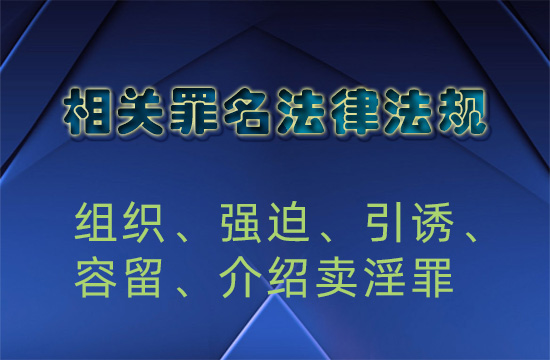 关于办理组织、强迫、引诱、容留、介绍卖淫刑